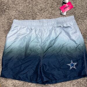 FOCO Blue Gradient NFL Men's Hybrid Shorts